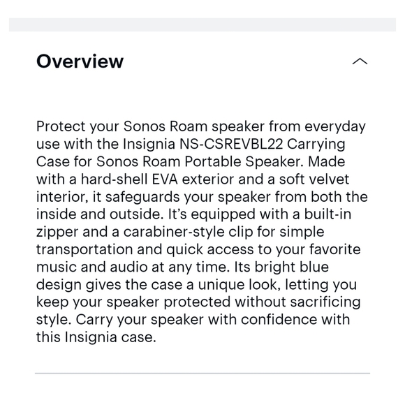 Insignia carrying case for Sonos Roam - Picture 7 of 7